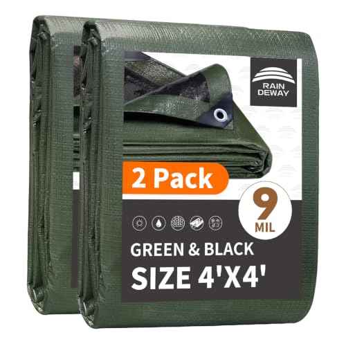 Small Tarps 4x4 Feet (2 Count)