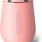 BrüMate Uncork'd 14oz 100% Leakproof Insulated Wine Tumbler | Locking Lid | Insulated Stainless Steel Wine Glass | Perfect For Travel & Outdoors | BPA-Free (Guava)