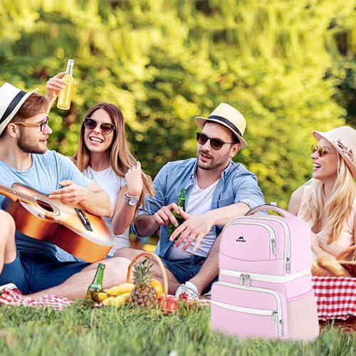 Pink Backpack Cooler for Women