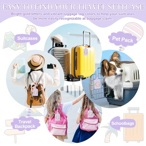 Personalized Initial Luggage Tags for Suitcase