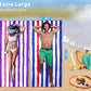 Microfiber Beach Towel with Bag Oversized 71x32 Sand Free 2 Pack (2 Count)