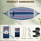Cotton Hammock 8.9x4.9ft Holds Up to 660lbs Prevents Side