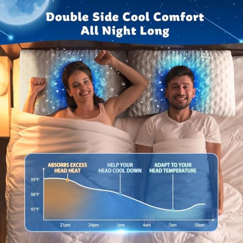 Cooling Side Sleeper Pillow for Neck and Shoulder Pain (37.99 Count)