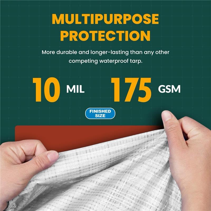 Large Waterproof Tarp (576 Sq ft)