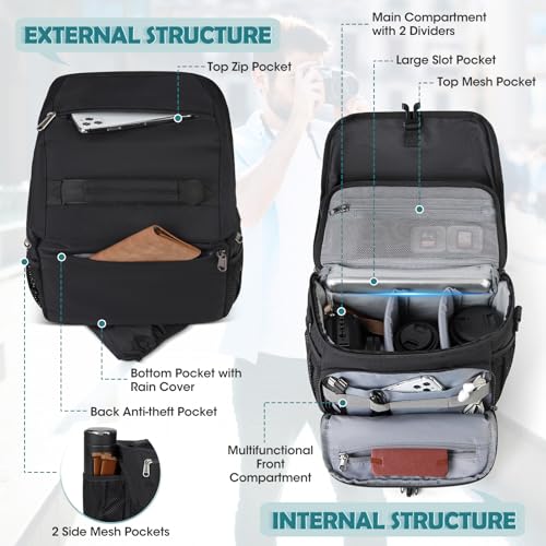 Camera Bag DSLR SLR Mirrorless Camera Case for Photographer