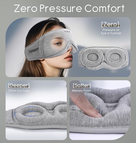 Sleep Mask with Headphones Bluetooth 5.4