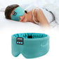 Sleep Mask Bluetooth 5.4 Headphones Soft Wireless Headband Eye Mask Blackout with Microphone (Emerald)