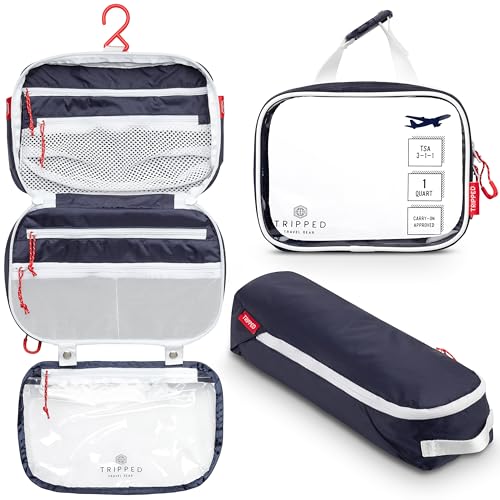 3 Piece Travel Toiletry Bag Set