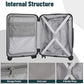 3 Piece Hardshell Travel Luggage Set (3 Count)