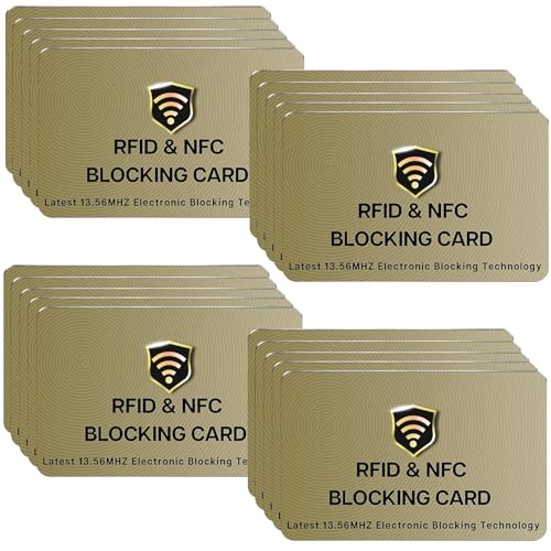 20 Pack RFID Blocking Card for Credit Debit ID Card (20 Count)