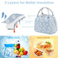 Lunch Bag for Women Men Cute Corduroy Lunch Tote Bags Reusable Insulated Lunch Box Large Capacity Reusable Insulated Cooler for Work Picnic or Travel