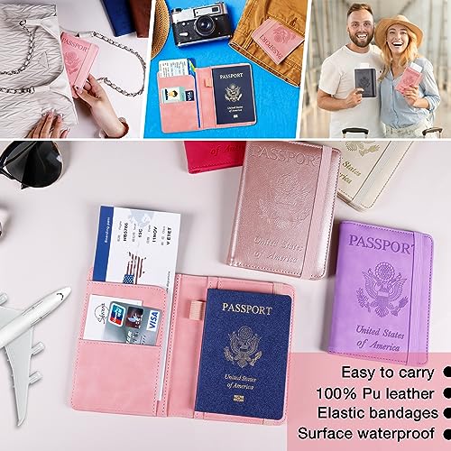 Premium Leather Passport Holder Covers Case