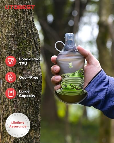 Soft Flask 200ml Collapsible Running Water Bottles (2 Count)