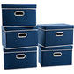 Foldable Storage Bin with Lid [5 (5 Count)
