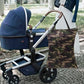 BABY Large Wet Dry Bag Waterproof Hanging Cloth Diaper with Double Zippered Pockets 25x18 inches Laundry Bag HL