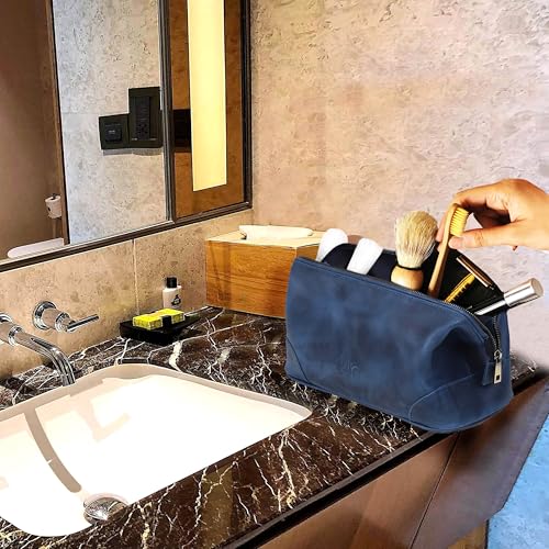 Leather Toiletry Bag for Men