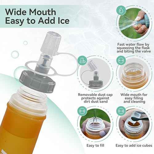 Soft Hydration Flask with Wide Mouth (2 Count)