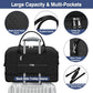 Weekender Bag for Women 21.5" Travel Duffel Large Carry On Bag 3PCS (3 Count)