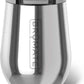 BrüMate Uncork'd 14oz 100% Leakproof Insulated Wine Tumbler | Locking Lid | Insulated Stainless Steel Wine Glass | Perfect For Travel & Outdoors | BPA-Free (Polished Stainless)