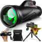 12x60 Monocular Telescope High Powered with Smartphone Adapter Tripod and Portable Bag