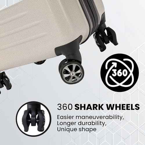 Rails Expandable Hardside Upright Suitcase with 360 Spinner Wheels (3 Count)