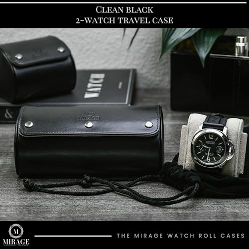 Watch Travel Case for Men Watch Roll for Travel Organizer and Display Watch Case (37 Count)