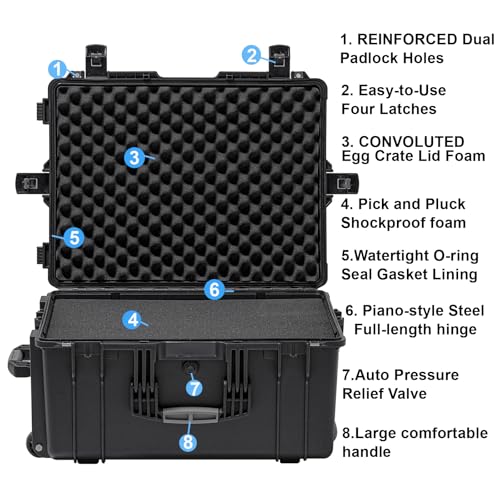 Rolling Hard Case with Foam