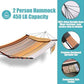 12FT 2 Person Hammock V Shaped Spreader Bar Fall Yellow Stripes