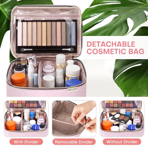 Double Layer Travel Makeup Bag Women