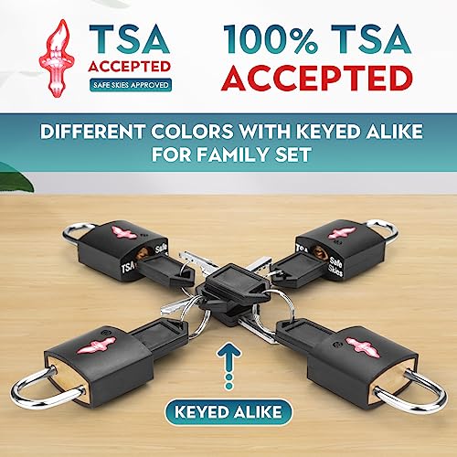 TSA Luggage Locks 8 (8 Count)