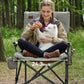Padded Oversized Folding Camping Chair for Adults