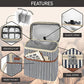 Insulated Wine Cooler Bag Leakproof 6 Bottle Tote Carrier (6 Count)
