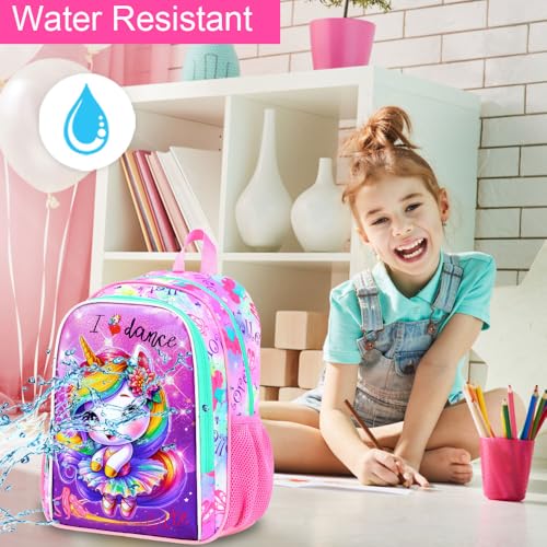 13" Unicorn Toddler Backpack for Girls