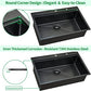 Kitchen Sink 33 x 22 Drop in Kitchen Sink Gunmetal Black 16 Gauge Stainless Steel Kitchen Sinks Single Bowl Workstation Sink with Cutting Board