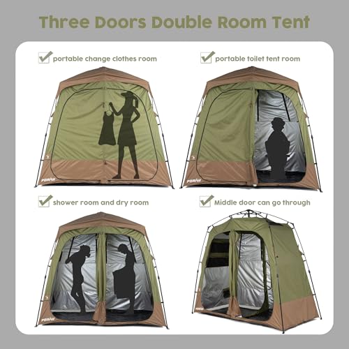Portable Camping Shower Tent Deluxe Changing Room Easy Set Up Privacy Shelter