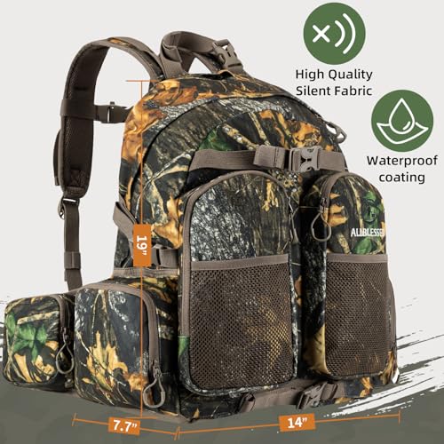Hunting Backpack for Men Camo Hunting Day Pack for Rifle Bow 35L