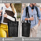 Two Bottle Wine Bag Carrier Insulated Leakproof Wine Tote