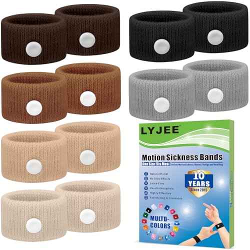 Motion Sickness Bracelets for Adults (6 Count)