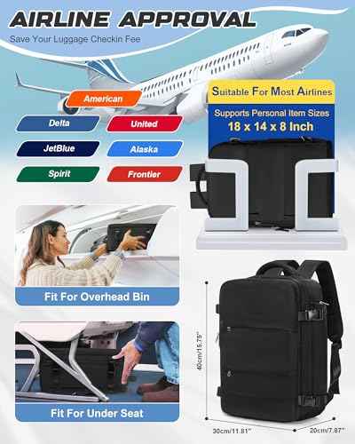 Travel Backpack for Women Men