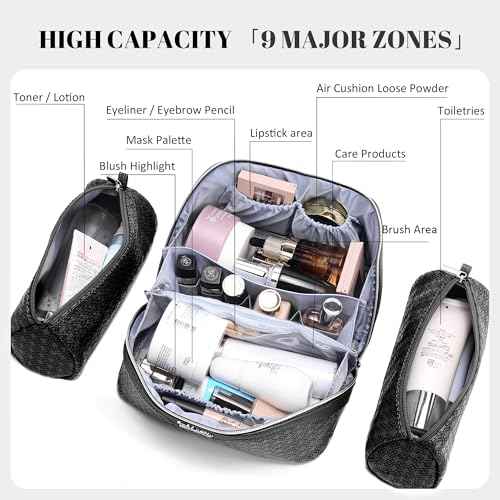Travel Makeup Bag for Women (3 Count)