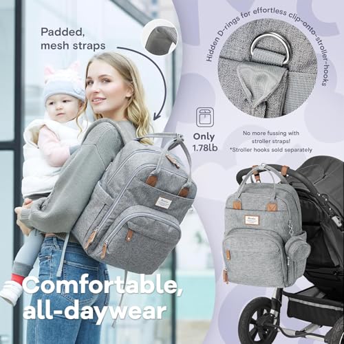 Baby Diaper Bag Backpack with Changing Pad