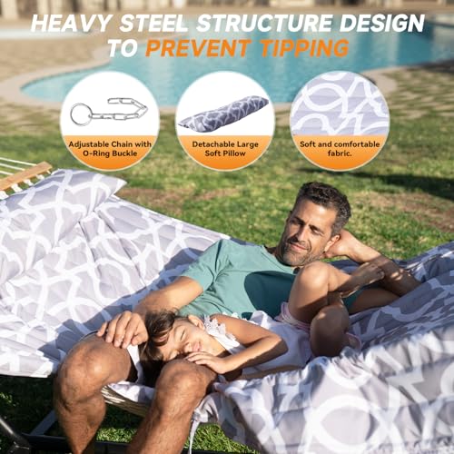 2 Person Double Hammock with Stand
