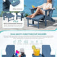 4 Pcs HDPE Folding Adjustable Adirondack Chair with Ottoman (4 Count)
