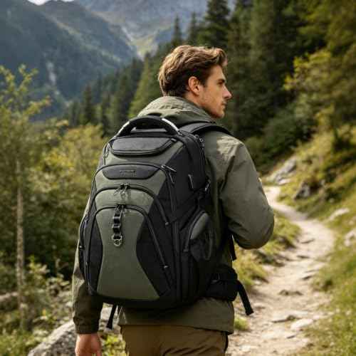Laptop Backpack 18.4 Inch Computer Backpack for Men