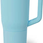 BrüMate Müv - 25oz 100% Leak Proof Insulated Coffee Mug with Handle & Lid - Stainless Steel Coffee Travel Mug - Double Walled Coffee Cup (Glacier)