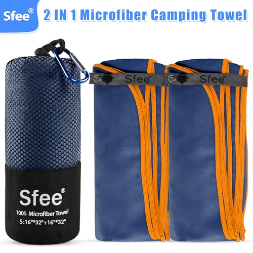 2 Pack Microfiber Travel Towel (2 Count)