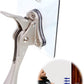Door Stopper with Adhesive Bracket Stickers, No Drilling or Tools Needed, Available for All Doors, Door Holder, Heavy Door Stop, KickDown Door Stoppers, Bottom of Door by HASHI (Satin Nickel/Bracket)