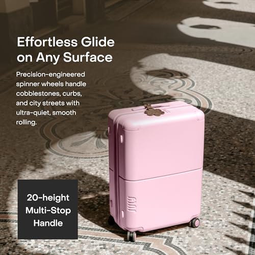 Checked Expandable Suitcase