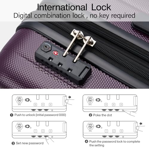 Expandable Hard Shell Luggage Sets (2 Count)