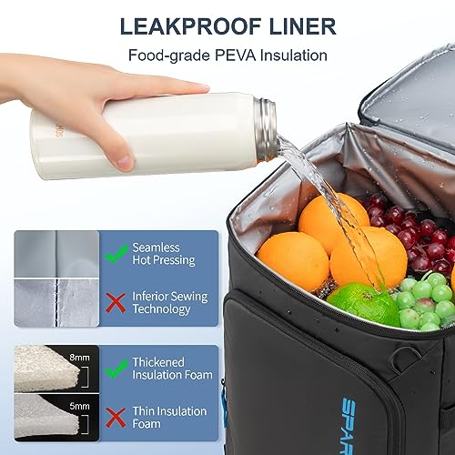 Large Backpack Cooler 49 Can Waterproof Insulated Leakproof Beach (49 Count)